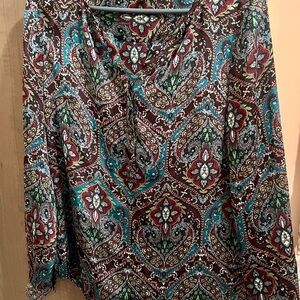 Multicolor Paisley Women's Top